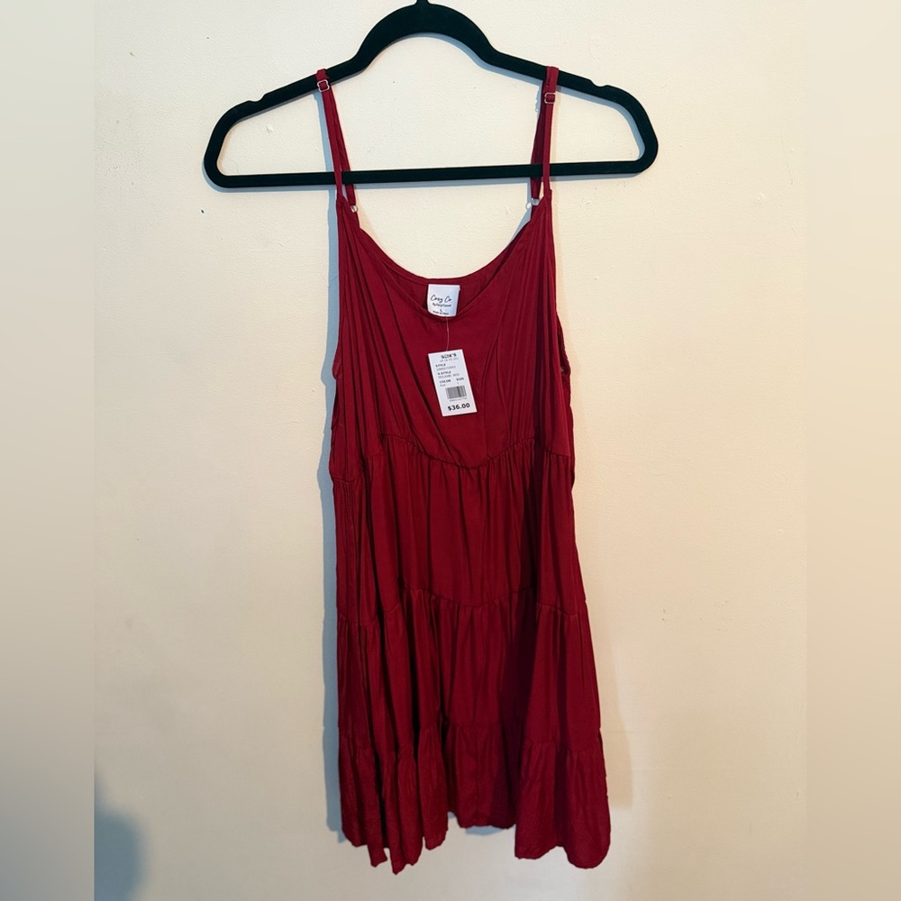 Cozy Casual Vibrant Red Dress